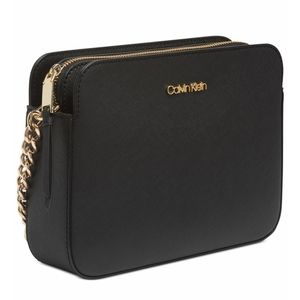 Calvin Klein Black Leather Hayden Bag